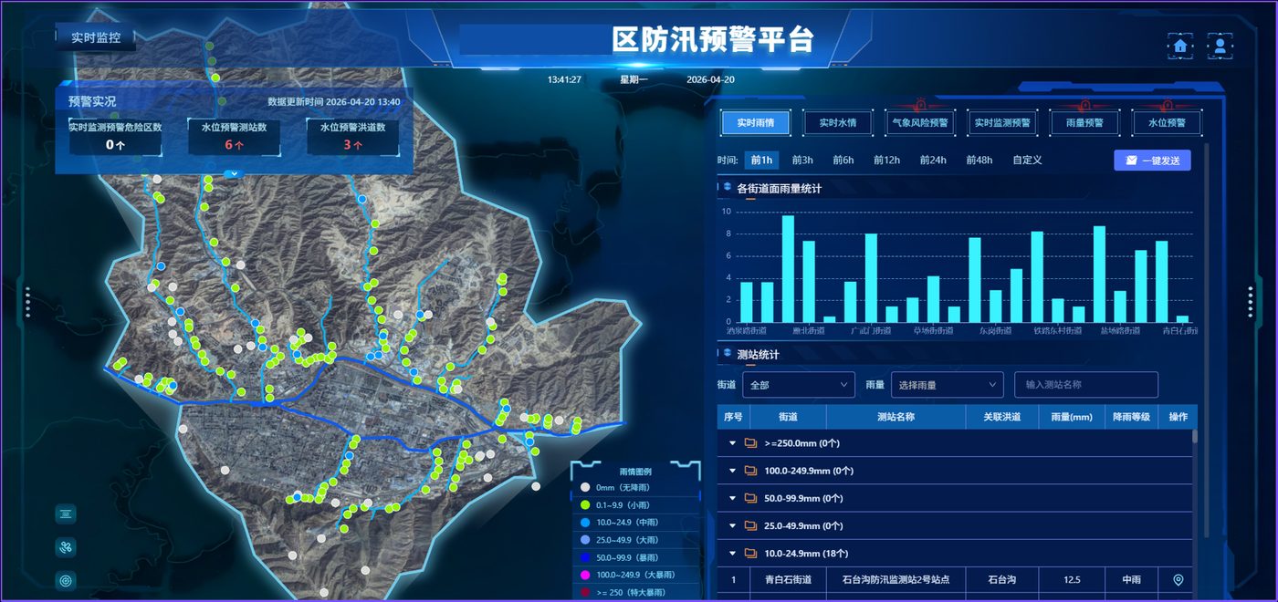 防汛指挥平台界面